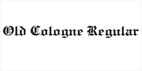 Old Cologne Regular Logo