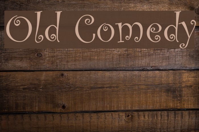 Old Comedy Font examples