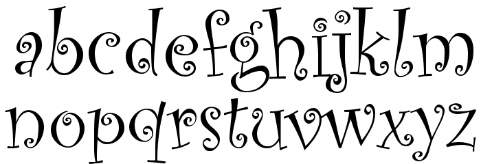 Old Comedy Font LOWERCASE
