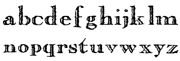 Old Copperfield Schriftart Kleinbuchstaben