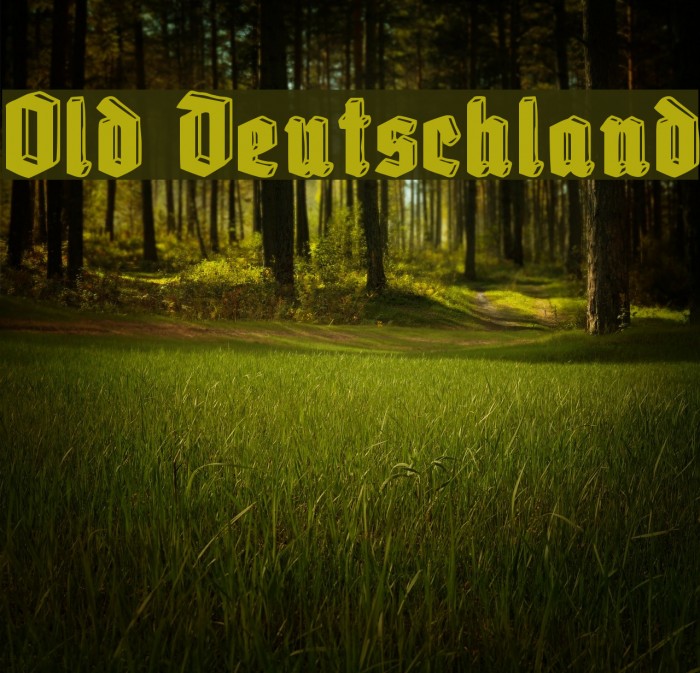 Old Deutschland Font examples
