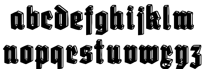 Old Deutschland Font LOWERCASE