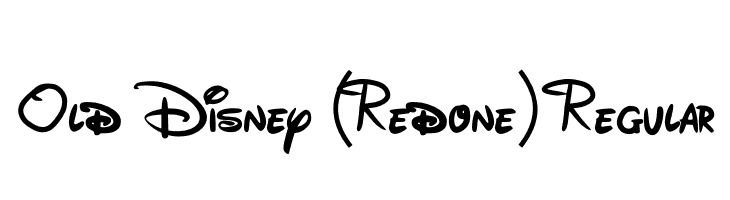 Old Disney (Redone) Regular  Free Fonts Download