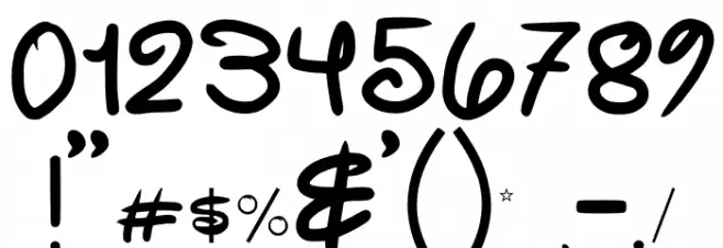 Old Disney (Redone) Regular Font OTHER CHARS