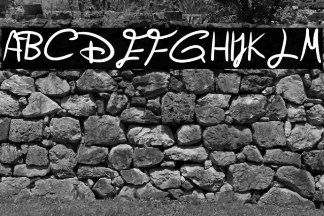 Old Disney (Redone) Regular Font examples