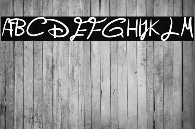 Old Disney (Redone) Regular Font examples