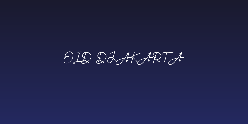 Old Djakarta Social Header