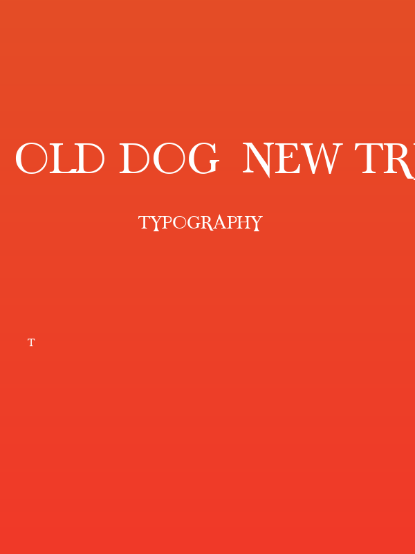 Old Dog, New Tricks Caps Poster