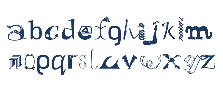 Old Dreadful No.7 BT Lowercase