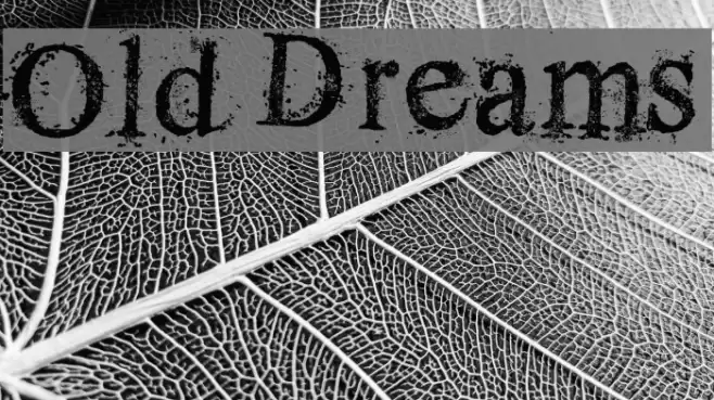 Old Dreams Font examples