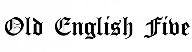 Old English Five  Descarca Fonturi Gratis