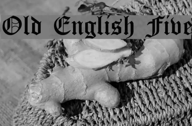 Old English Five Font examples
