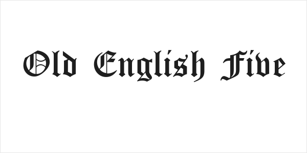 Old English Five Logo
