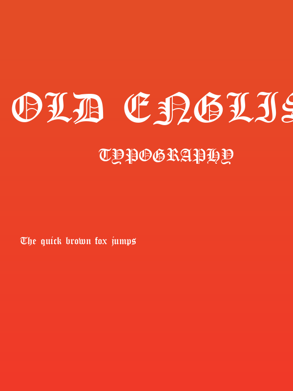 Old English Five Poster