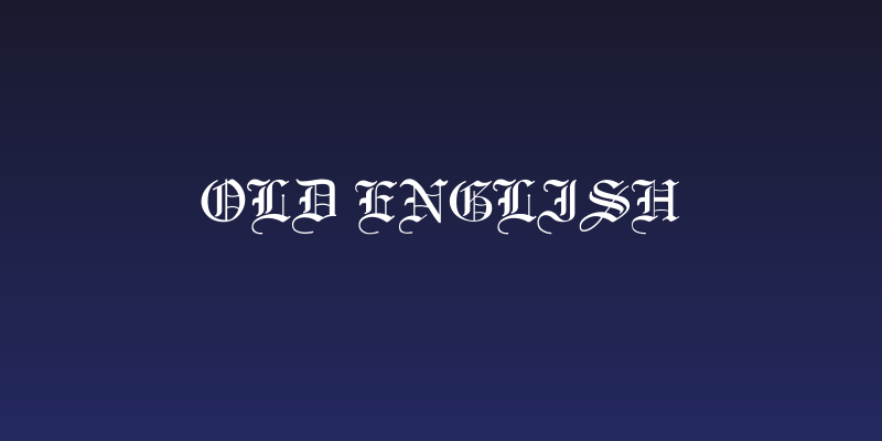 Old English Social Header
