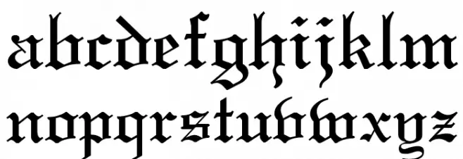 Old English Fuentes MINÚSCULAS