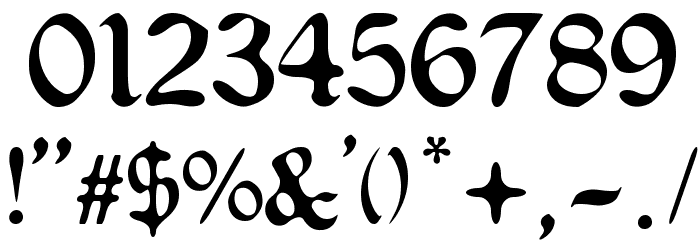 Old Europe Font OTHER CHARS