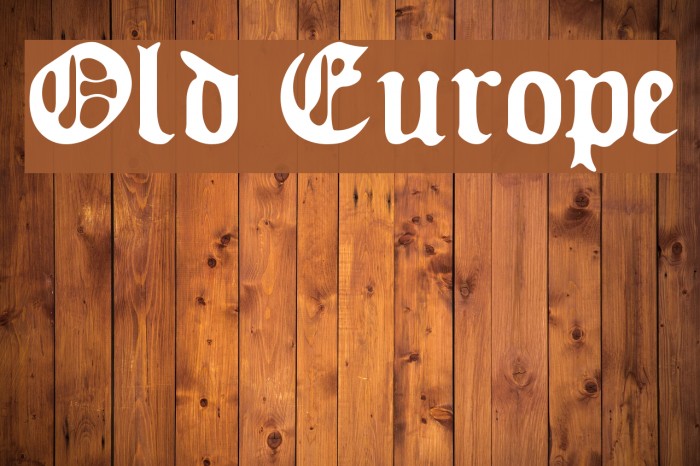 Old Europe Font examples