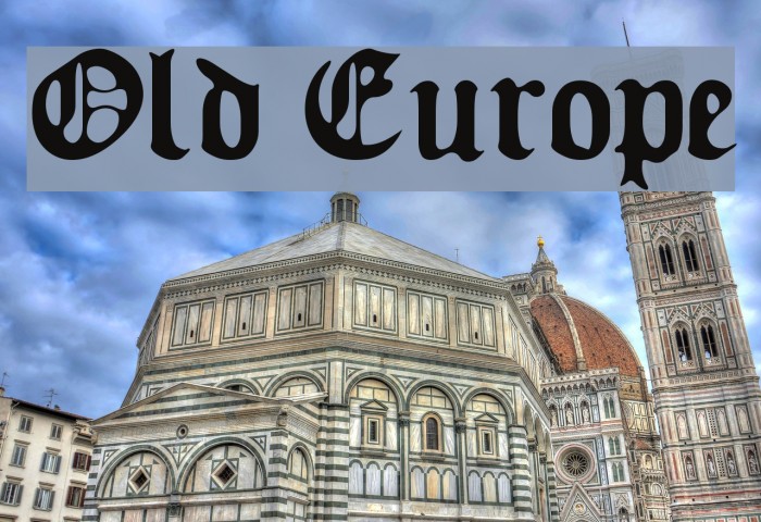 Old Europe Font examples