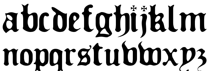 Old Europe Font LOWERCASE