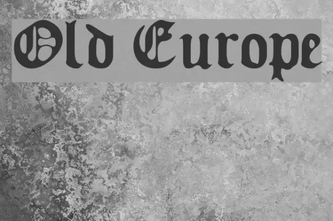 Old Europe Font examples