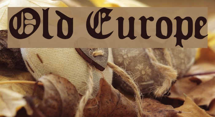 Old Europe Font examples