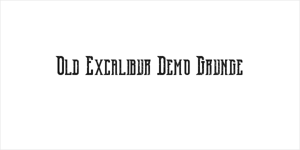 Old Excalibur Demo Grunge Logo