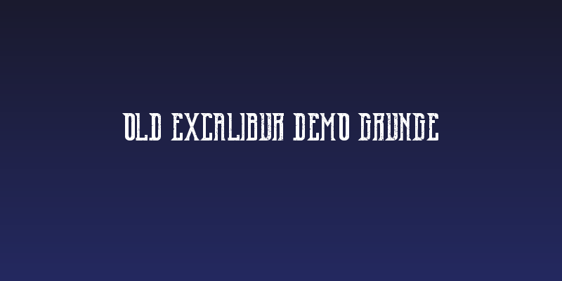 Old Excalibur Demo Grunge Social Header