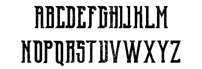 Old Excalibur Demo Grunge Font LOWERCASE