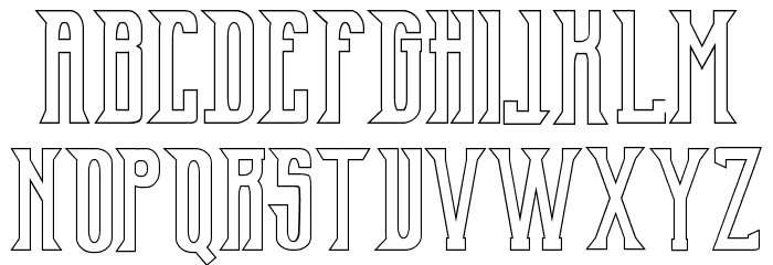 Old Excalibur Demo Stroke Font OTHER CHARS