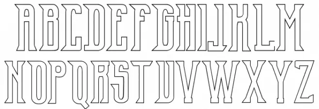 Old Excalibur Demo Stroke Schriftart Groß