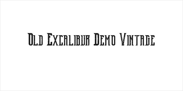Old Excalibur Demo Vintage Logo