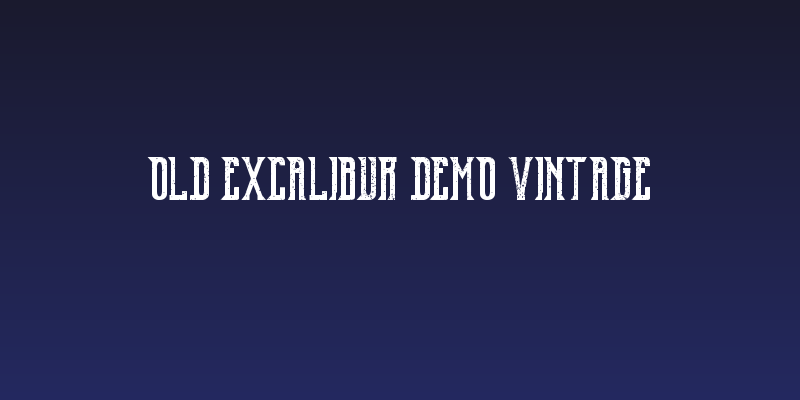 Old Excalibur Demo Vintage Social Header