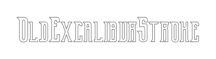 Old Excalibur Stroke  baixar fontes gratis