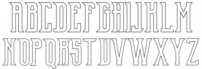 Old Excalibur Stroke Schriftart Groß