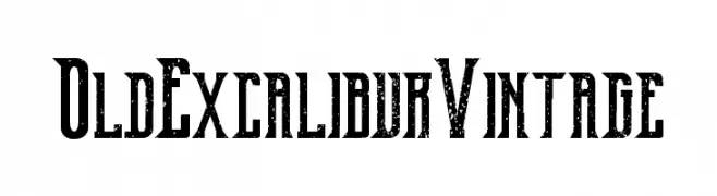 Old Excalibur Vintage  Frei Schriftart Herunterladen