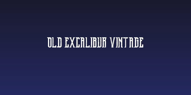 Old Excalibur Vintage Social Header