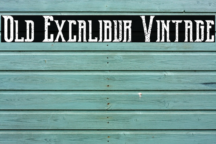 Old Excalibur Vintage Caratteri examples