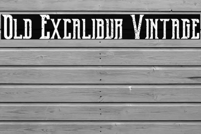 Old Excalibur Vintage Caratteri examples