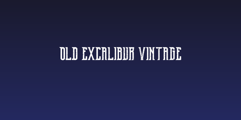 Old Excalibur Vintage Social Header