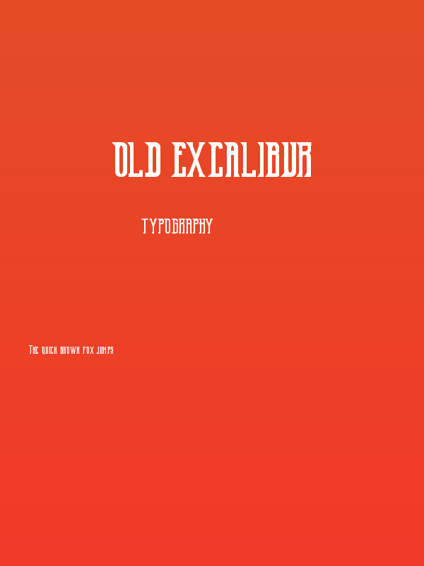 Old Excalibur Poster