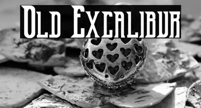 Old Excalibur Caratteri examples