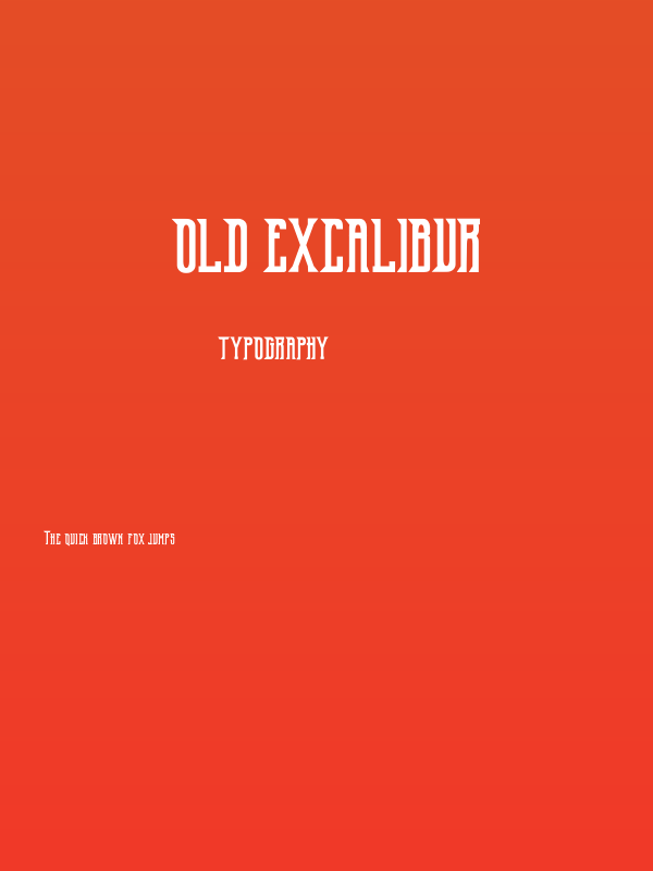 Old Excalibur Poster