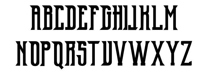 Old Excalibur Font LOWERCASE