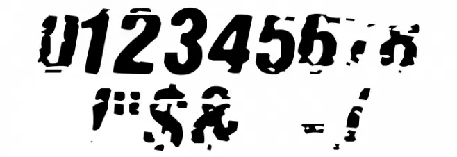 Old Fax Font OTHER CHARS