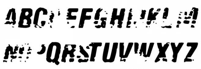 Old Fax フォント 大文字