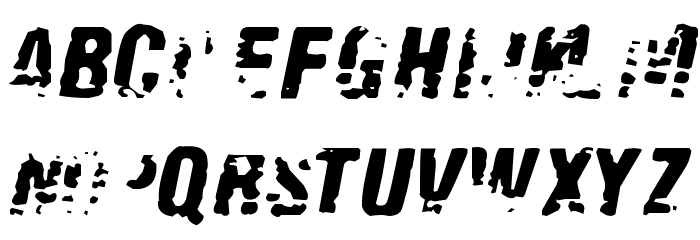 Old Fax Font LOWERCASE