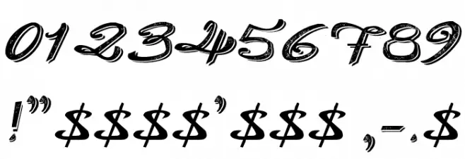 Old Figaro Cursive Italic Font OTHER CHARS