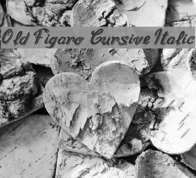 Old Figaro Cursive Italic Font examples