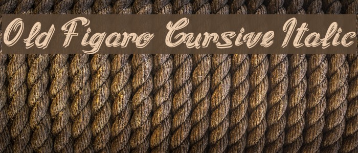 Old Figaro Cursive Italic Font examples